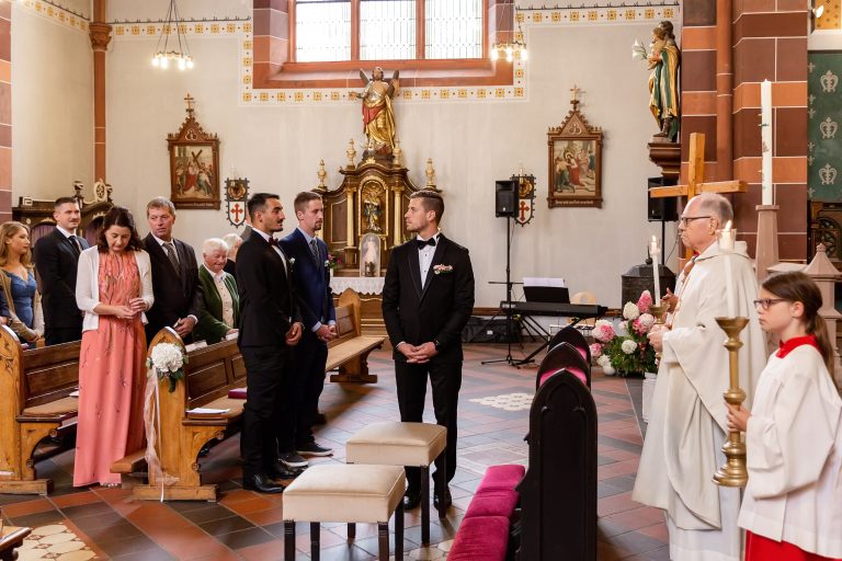 Hochzeit, Pfarrkirche St. Andreas, Gillenfeld, Andrea Schenke Photography, Hochzeitsfotografin Wittlich